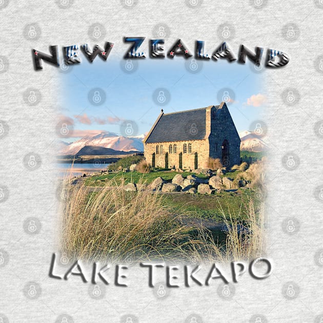 New Zealand - Lake Tekapo, Good Shepherd by TouristMerch